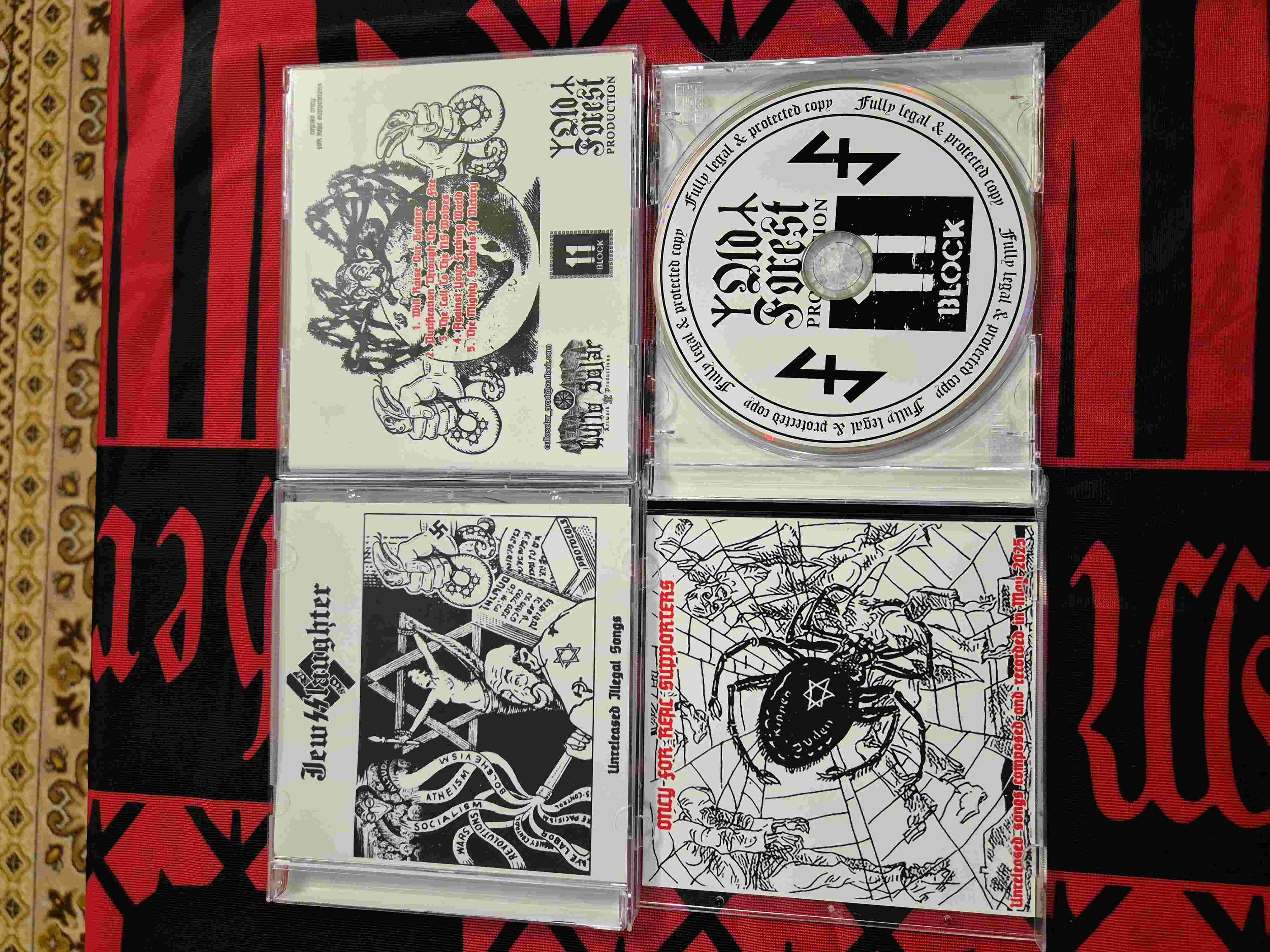 Jewsslaughter  - Unreleased Illegal Songs cd   - Old Forest Production image 1