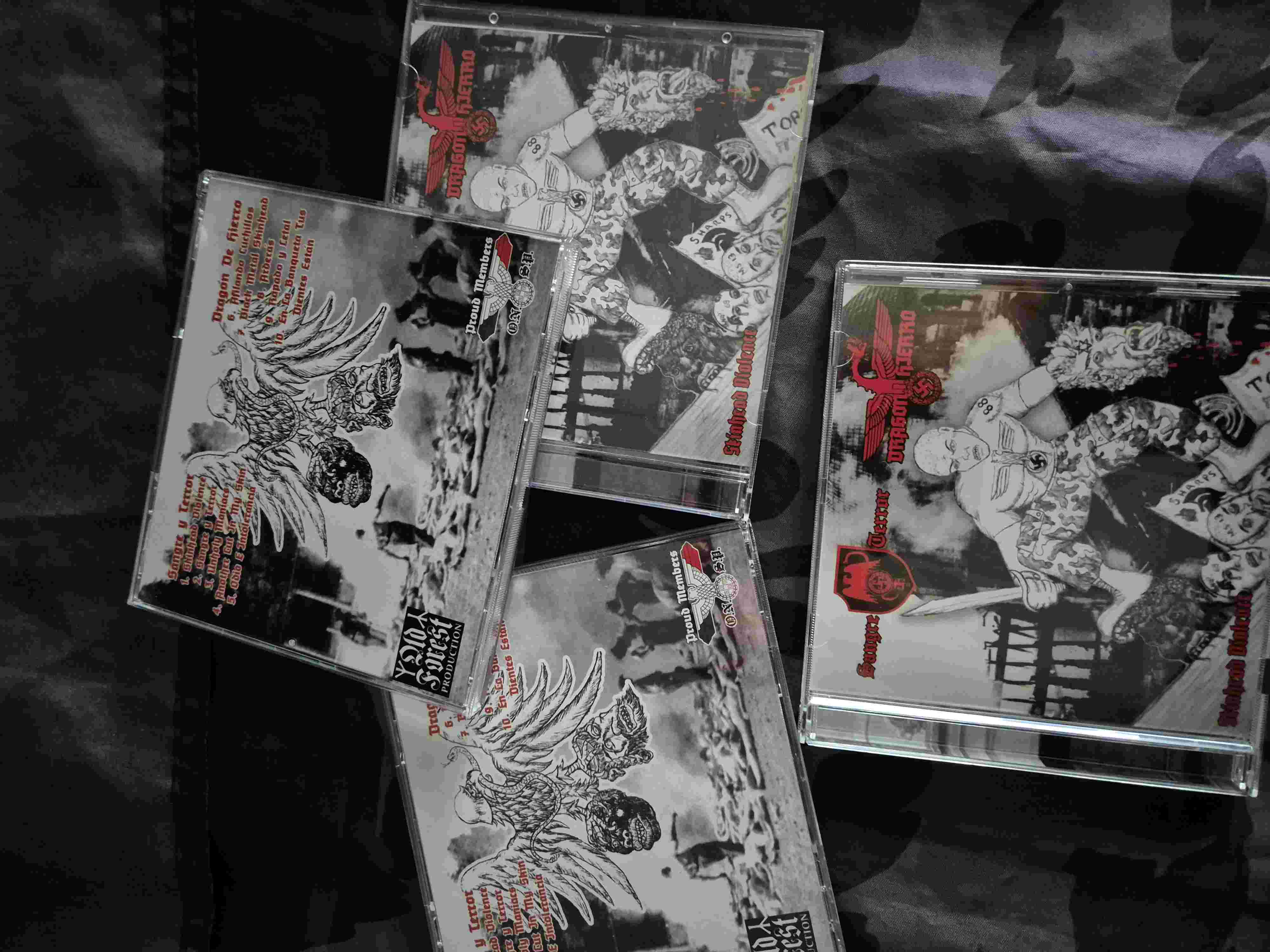 Sangre y Terror / Dragón de Hierro- Skinhead Violence split cd   - Old Forest Production image 1