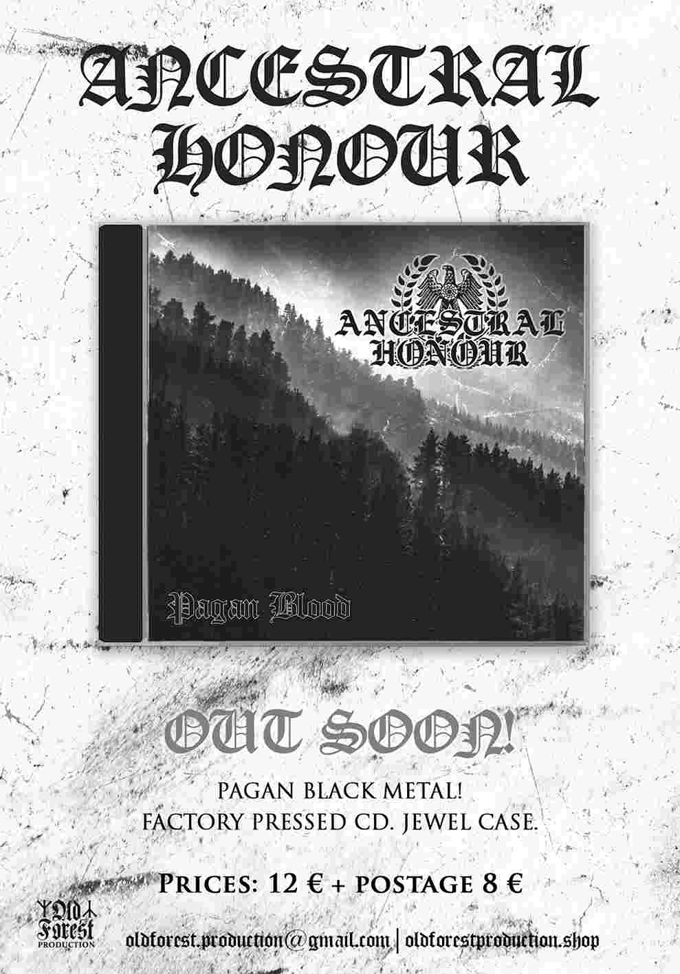  Ancestral Honor - Pagan Blood cd  - Old Forest Production image 1