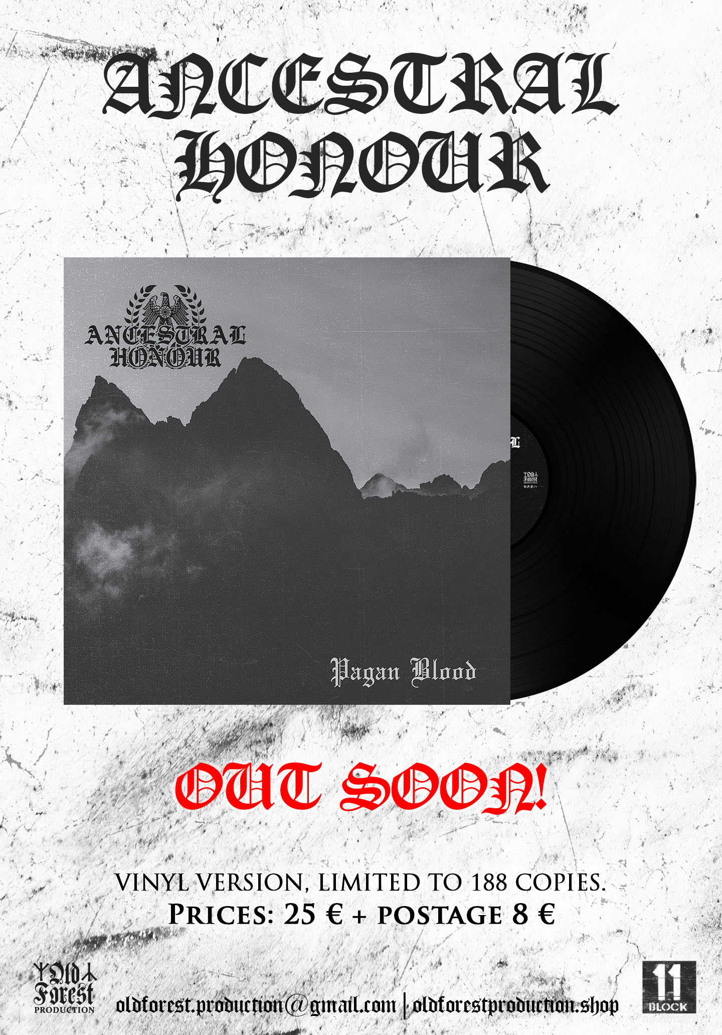 Ancestral Honor - Pagan Blood  lp  - Old Forest Production image 1