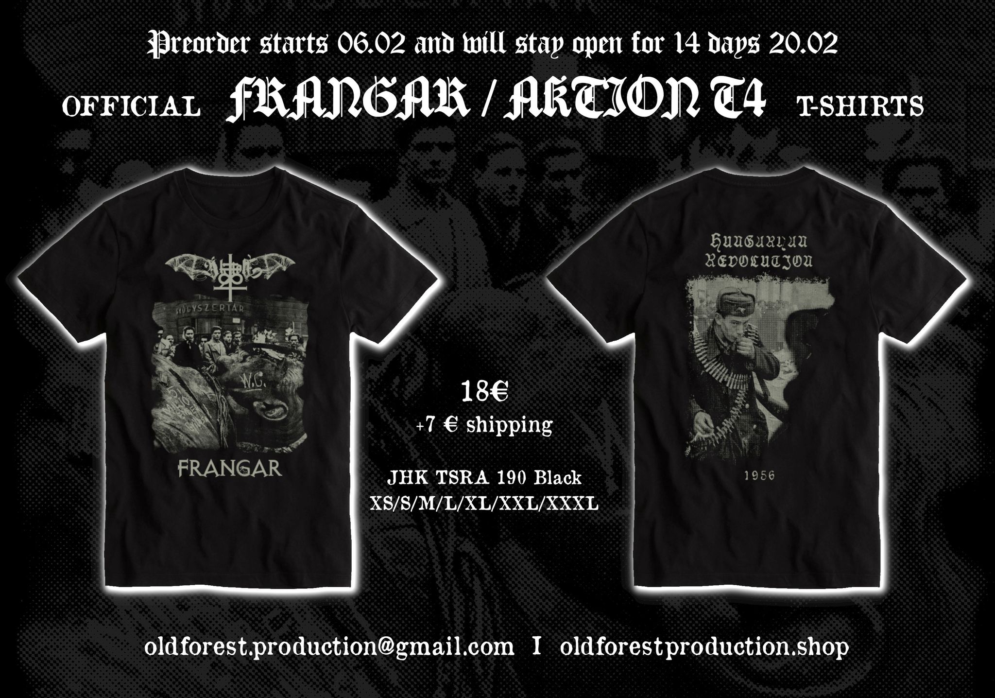 Aktion T4/Frangar official tshirt (last copies) - Old Forest Production image 1