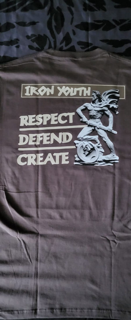 Iron Youth - Respect Defend Create  ts (dark graphite) image 2