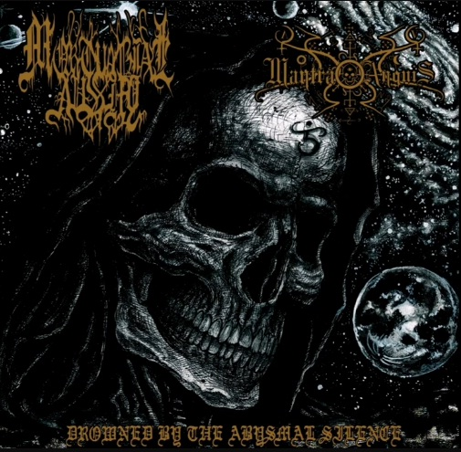 Mantra Anguis/Mortuarial Avshy- Drowned by the Abysmal Silence cd  - Consumed By The Flames Productions  image 1